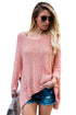 Sexy Pink Oversized Knit High-low Slit Side Sweater